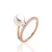 Luna-Pearls - 005.1023 - Ring - 585/-Geel goud met...