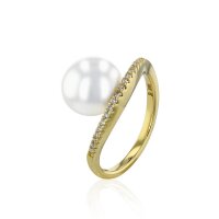 Luna-Pearls - 005.1051 - Ring - 750/-Wit goud met Akoya...