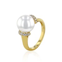 Luna-Pearls - 005.1063 - Ring - 585/-Geel goud met...