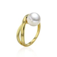 Luna-Pearls - 008.0585 - Ring - 750/-Wit goud met Tahiti...