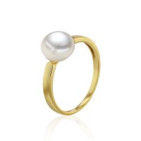 Luna-Pearls - 008.0601 - Ring - 585/-Geel goud met...