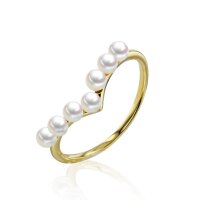 Luna-Pearls - 008.0616 - Ring - 750/-Roze goud met...