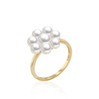 Luna-Pearls - 008.0622 - Ring - 750/-Geel goud met...