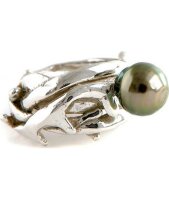 Robert Wan - Dames Ring - 925 / - zilver - parel -...